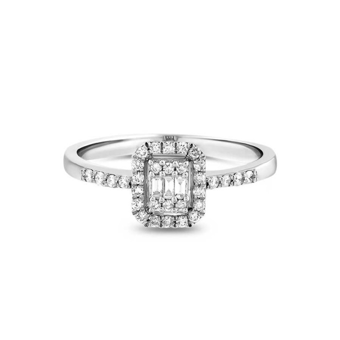 0,20 Karat Pırlanta Baget Yüzük