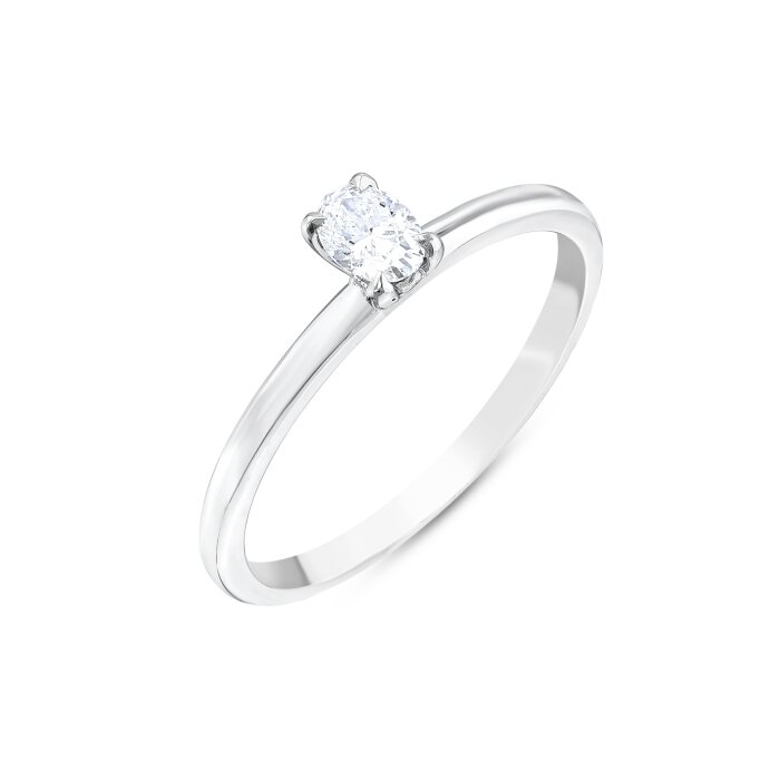 0,30 Karat Pırlanta Oval Tektaş Yüzük 