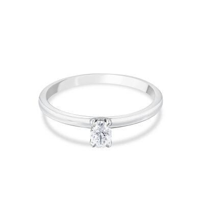 0,30 Karat Pırlanta Oval Tektaş Yüzük  - 2