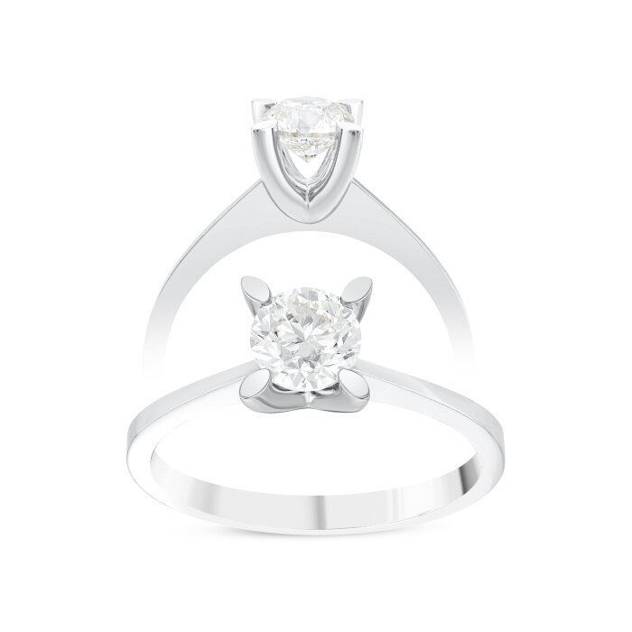 0,50 Karat Pırlanta Tektaş Yüzük  - 1