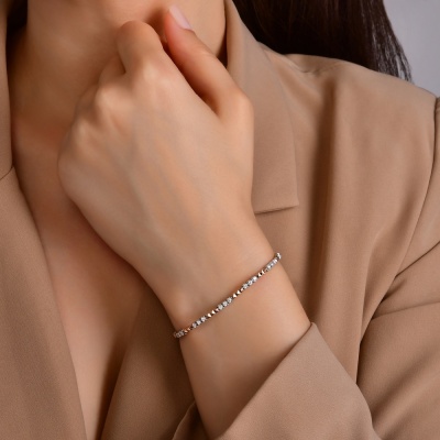 0,62 Karat Pırlanta Kelepçe Bileklik