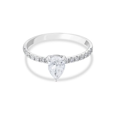 0,87 Karat Pırlanta Damla Tektaş Yüzük  - 2