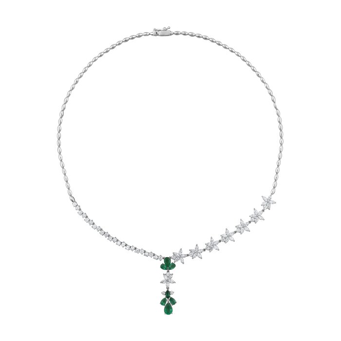 5,99 Karat Pırlanta Zümrüt Gerdanlık