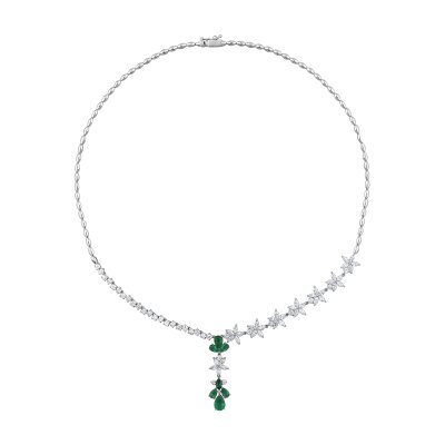 5,99 Karat Pırlanta Zümrüt Gerdanlık - 2