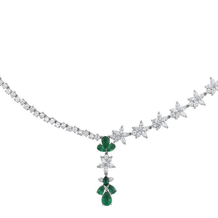 5,99 Karat Pırlanta Zümrüt Gerdanlık