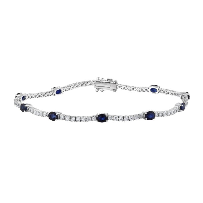 4,15 Karat Pırlanta Safir Bileklik