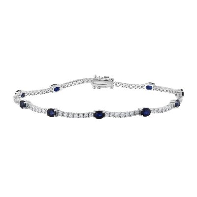 4,15 Karat Pırlanta Safir Bileklik - 1