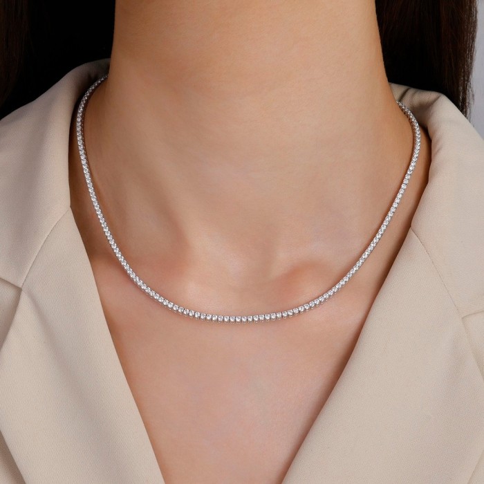 4,86 Karat Pırlanta Su Yolu Gerdanlık