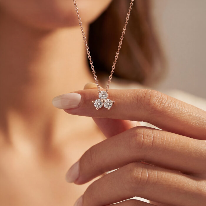 Sempre 0,23 Karat Pırlanta Mono Kolye