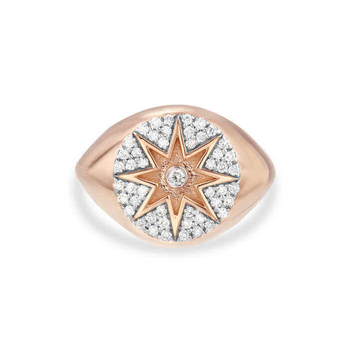 Sempre 0,24 Karat Pırlanta Pusula Yüzük