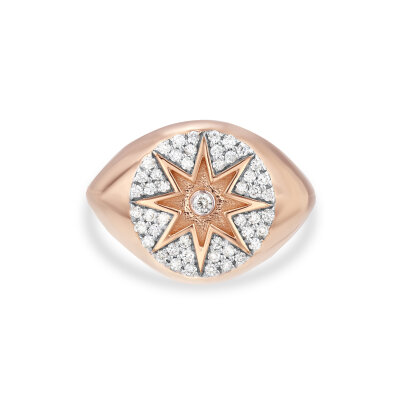 Sempre 0,24 Karat Pırlanta Pusula Yüzük - 2