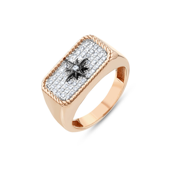 Sempre 0,25 Karat Pırlanta Mühr Yüzük