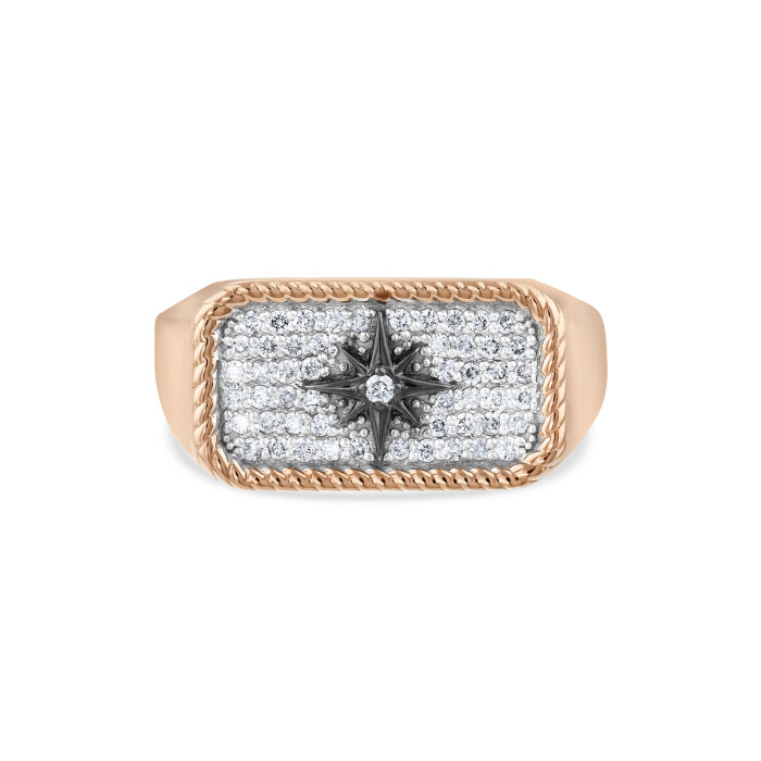 Sempre 0,25 Karat Pırlanta Mühr Yüzük