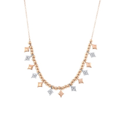 Star x Aura 0,28 Karat Pırlanta Tasarım Kolye - 2