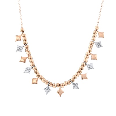 Star x Aura 0,28 Karat Pırlanta Tasarım Kolye - 1